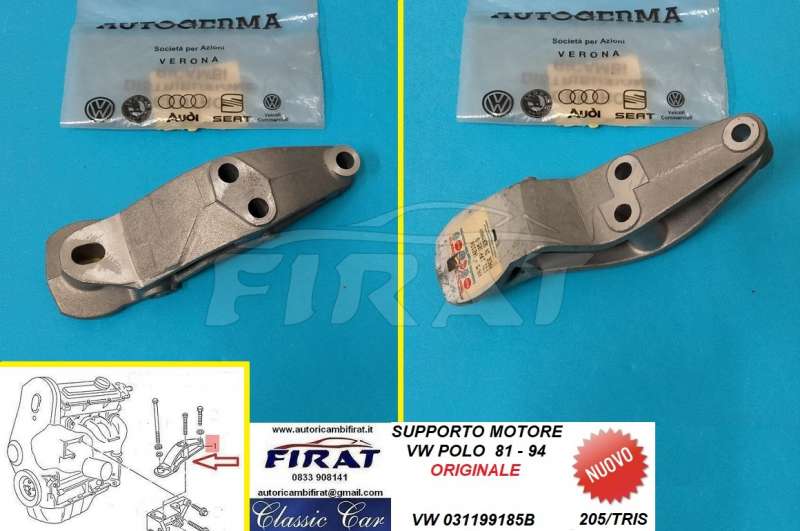 SUPPORTO MOTORE VW POLO 81-94 (031199185B)